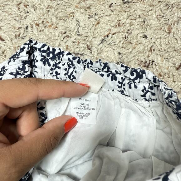 J. Crew Crewcuts Girls Skirt Size 6/7 White Drawstring Spring Vacation Girlcore - Picture 3 of 4
